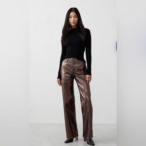 BANANA REPUBLIC TRAFFIC STOPPING METALLIC PANTS